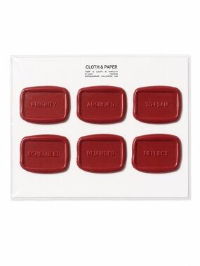 Cloth and Paper‎ (C&P) Faux Seals Six New Unused